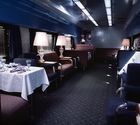 Interior of the California Zephyr Train