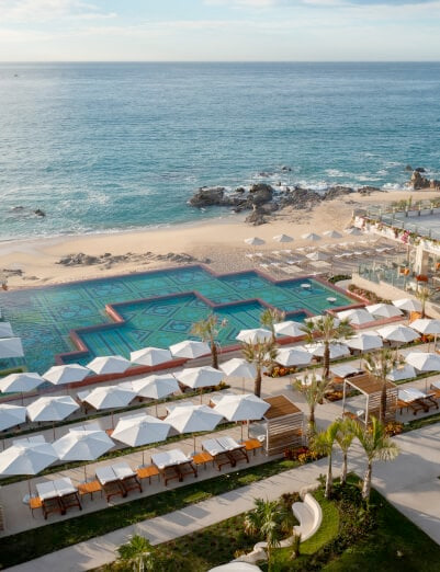 Poolside at the Grand Velas Resort