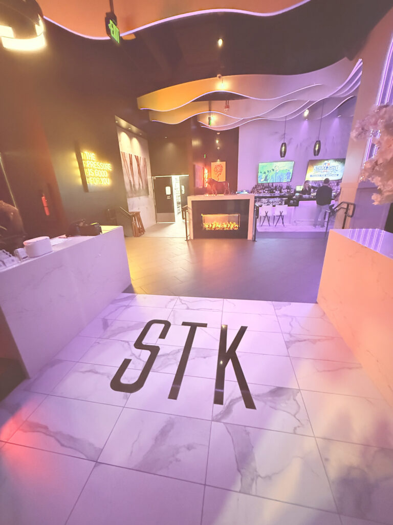 Lobby of the new STK in Westwood