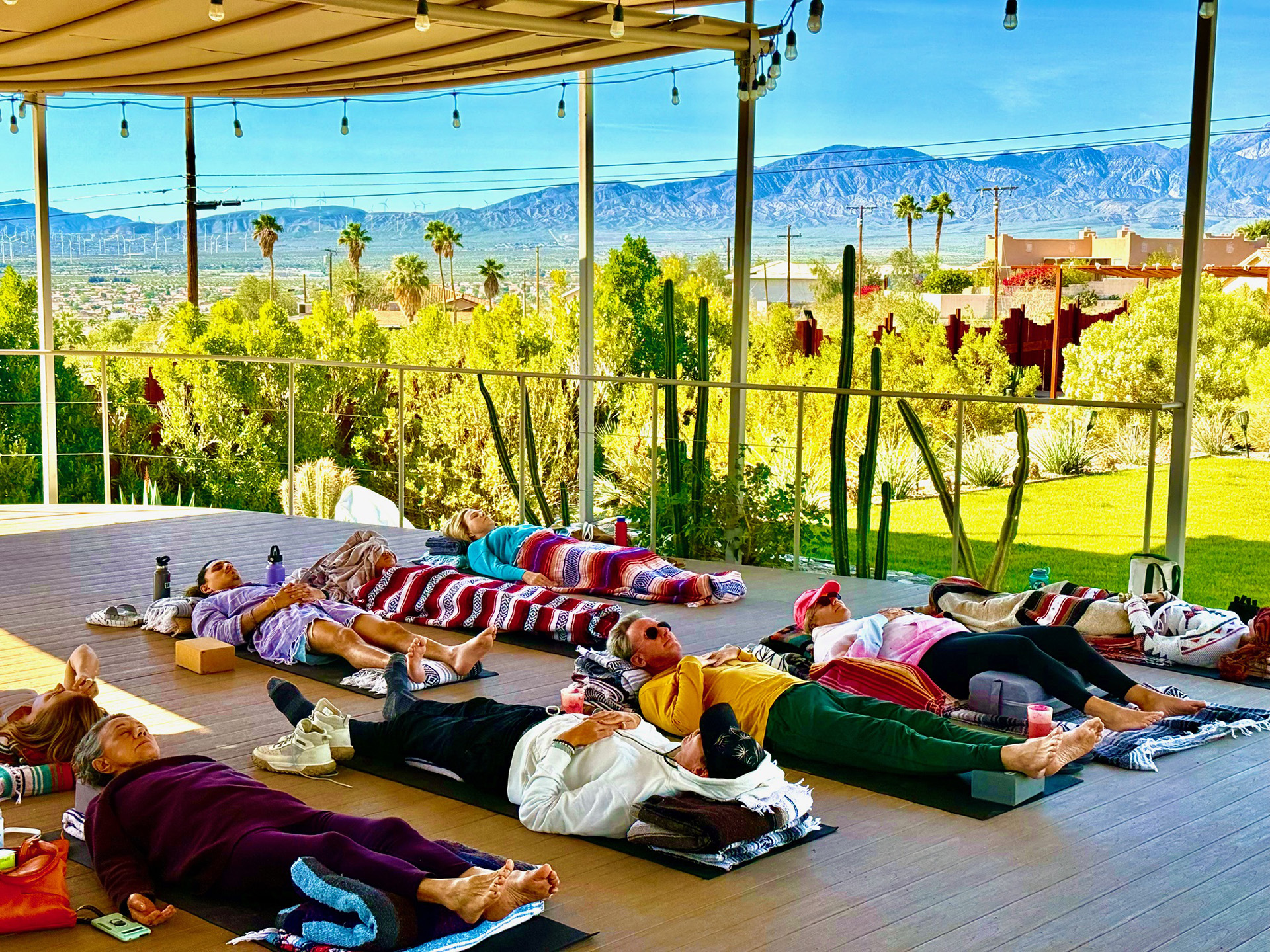 Yoga sessions at Miracle Springs