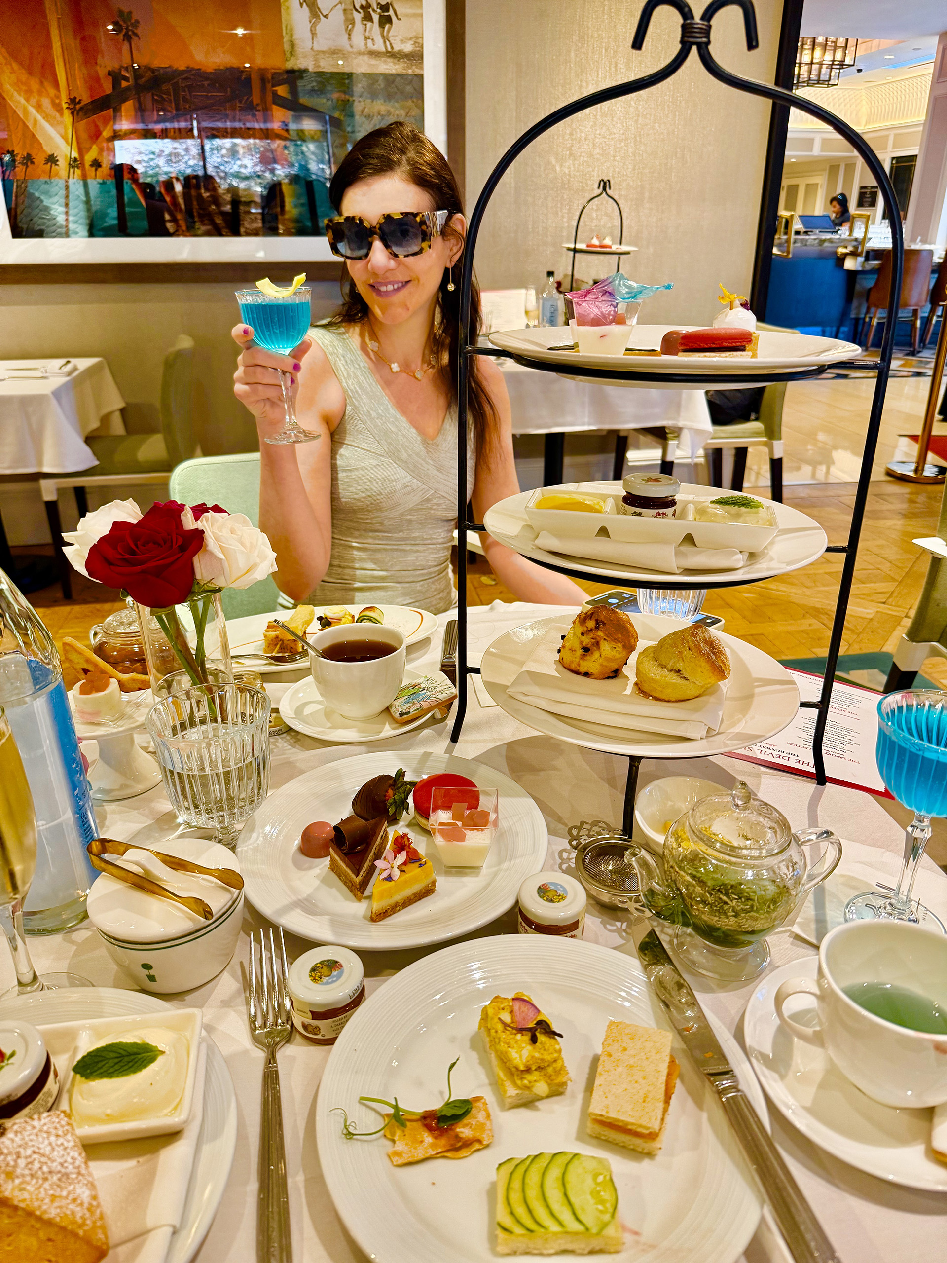 Women with all sorts of Petit Fours Women with all sorts of Petit Fours at the Devil Sips Tea