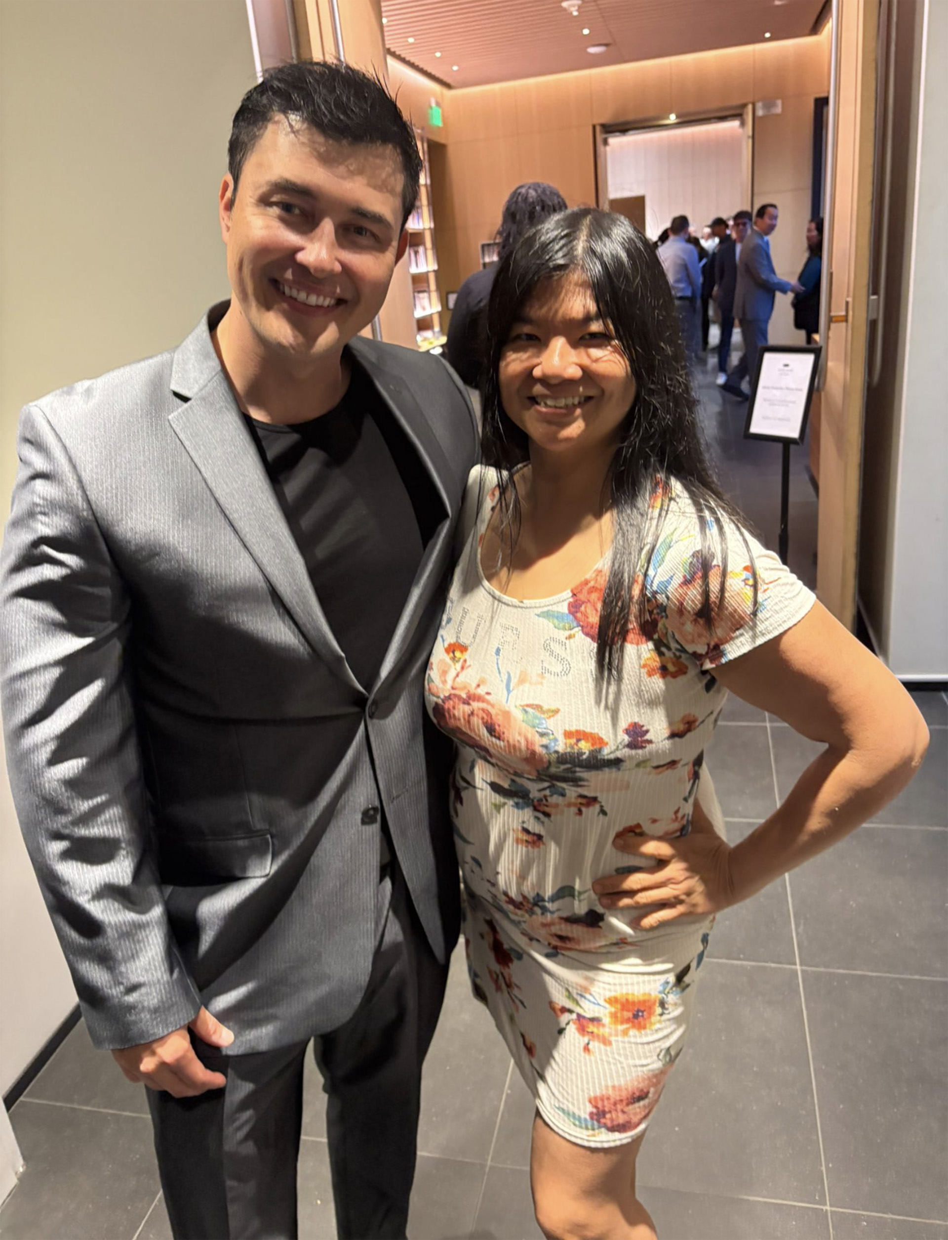 Cristopher Sean American Asian actor with Ma-yee Chinese Medicine Doctor