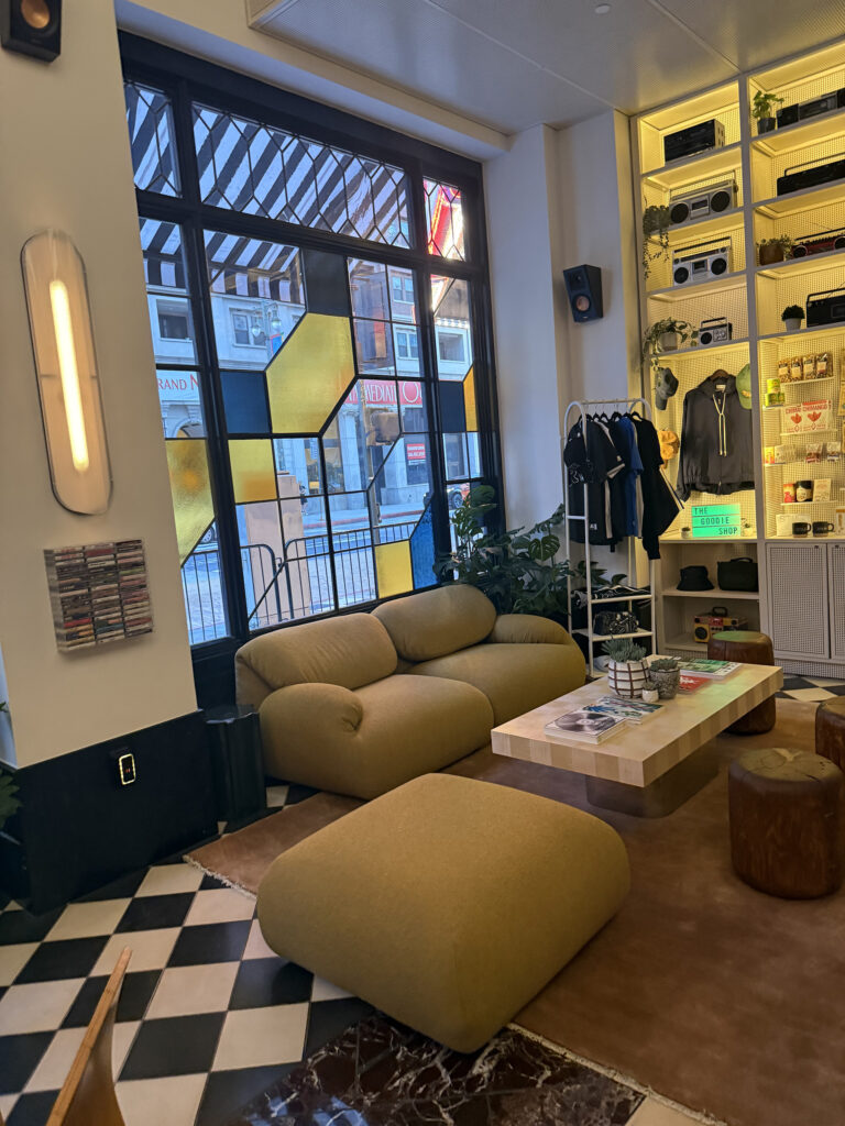 Lobby area of the Stile Hotel