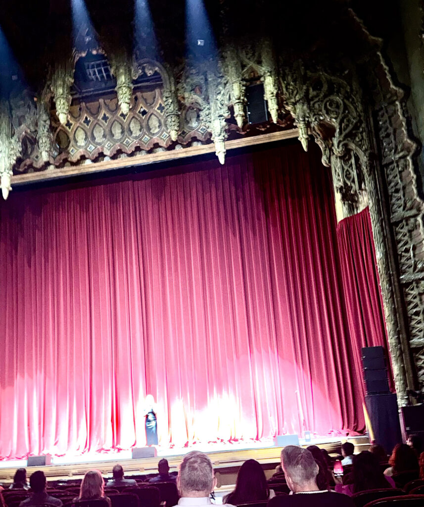 View of the stage of the United Theater Broadway